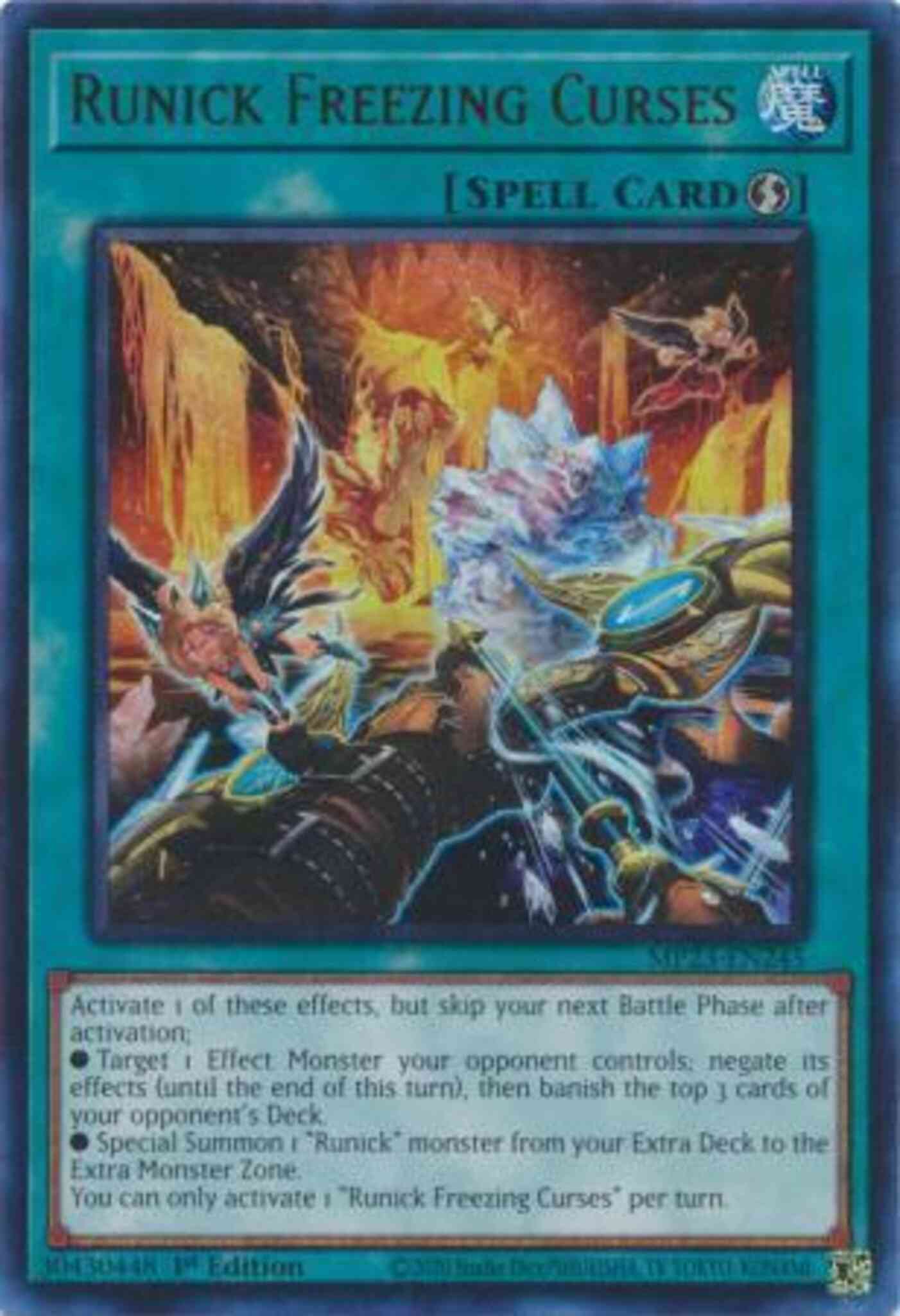 Runick Freezing Curses - MP23-EN245 - Ultra Rare - 1st Edition
