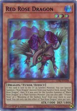 Red Rose Dragon (Purple) - LDS2-EN108 - Ultra Rare - 1st Edition