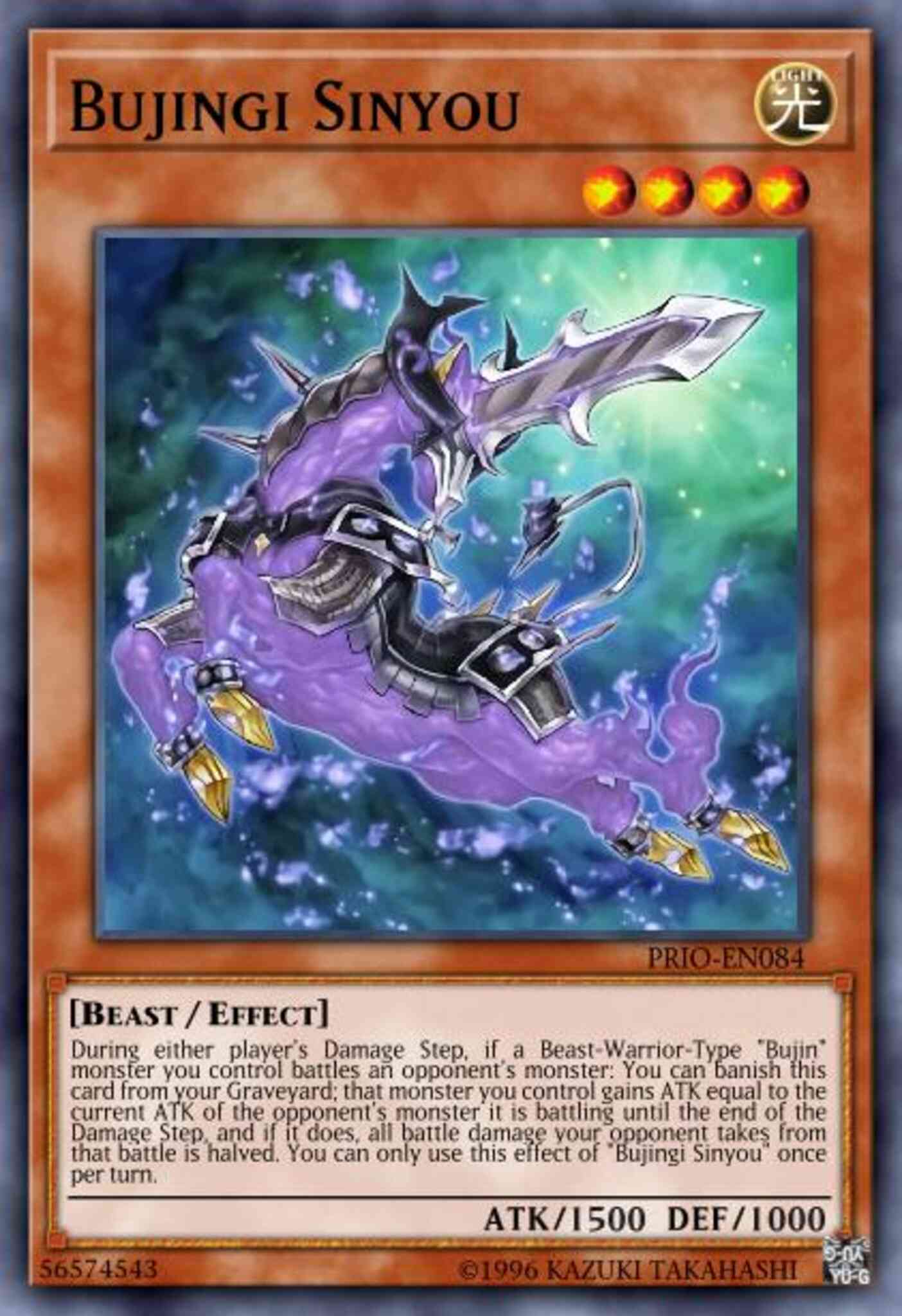 Bujingi Sinyou - PRIO-EN084 - Ultra Rare - Unlimited