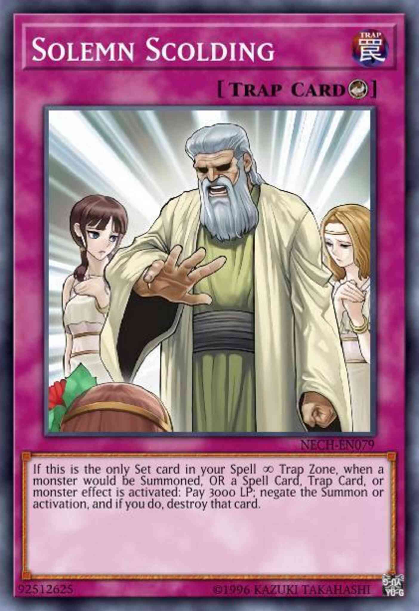 Solemn Scolding - MP15-EN186 - Secret Rare - 1st Edition