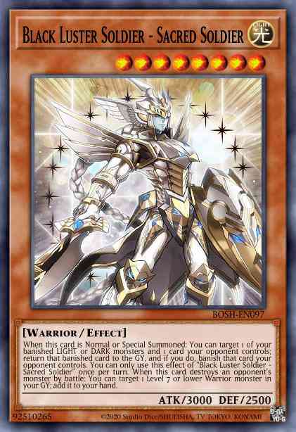 Black Luster Soldier - Sacred Soldier - BOSH-EN097 - Ultra Rare - Unlimited