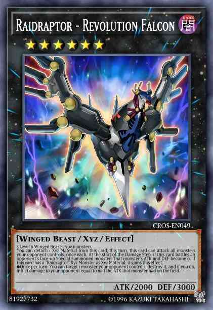 Raidraptor - Revolution Falcon - CROS-EN049 - Rare - Unlimited