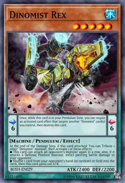 Dinomist Rex - BOSH-EN029 - Super Rare - 1st Edition