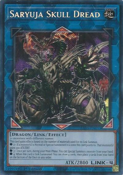 Saryuja Skull Dread - RA05-EN053 - Secret Rare - 1st Edition