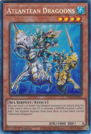 Atlantean Dragoons - RA03-EN006 - Prismatic Collector's Rare - 1st Edition