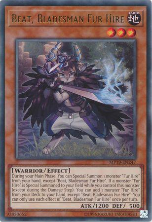 Beat, Bladesman Fur Hire - MP19-EN247 - Ultra Rare - Unlimited
