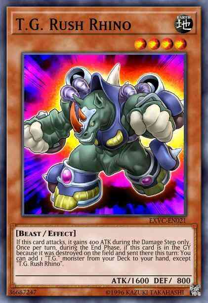 T.G. Rush Rhino - EXVC-EN021 - Rare - Unlimited