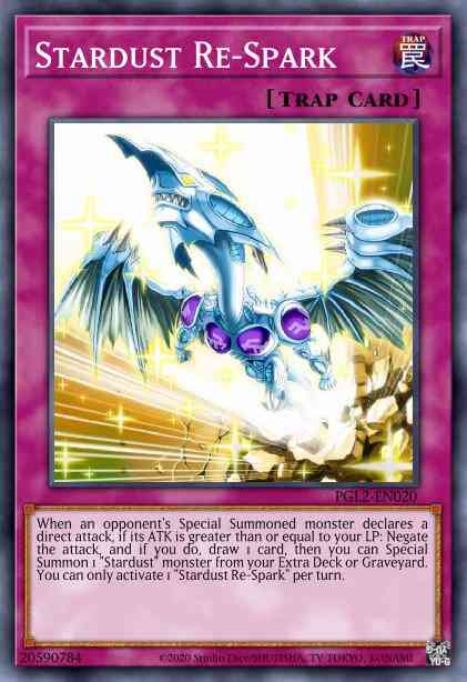 Stardust Re-Spark - PGL2-EN020 - Gold Secret Rare - Unlimited