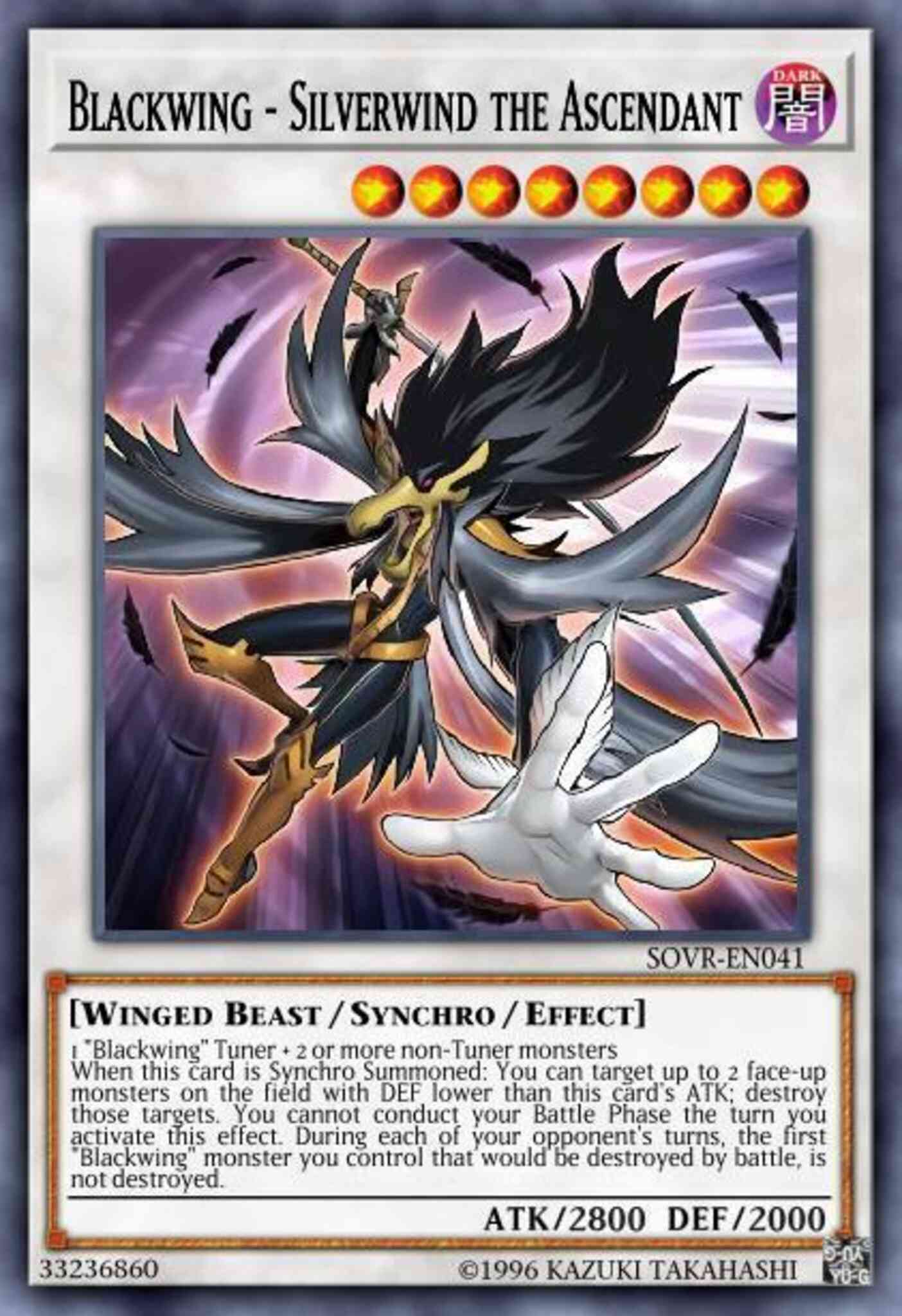 Blackwing - Silverwind the Ascendant - LC5D-EN134 - Super Rare - 1st Edition