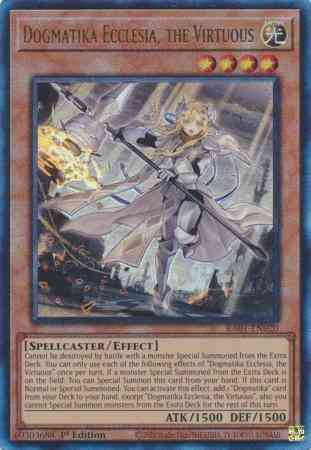 Dogmatika Ecclesia, the Virtuous - RA01-EN020 - Prismatic Ultimate Rare - 1st Edition