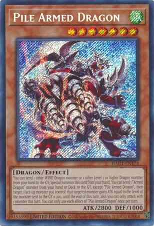 Pile Armed Dragon - HAC1-EN174 - Secret Rare - Limited