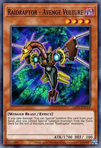 Raidraptor - Avenge Vulture - MP17-EN006 - Common - 1st Edition