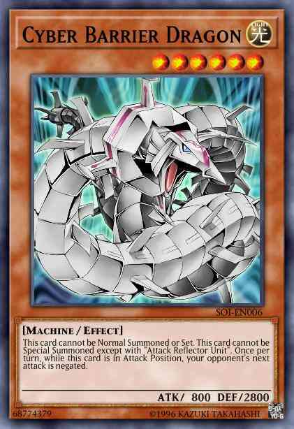 Cyber Barrier Dragon - DP04-EN002 - Rare - 1st Edition