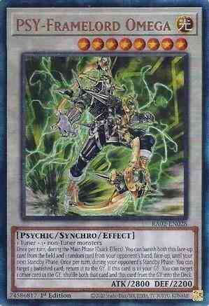 PSY-Framelord Omega - RA02-EN028 - Prismatic Ultimate Rare - 1st Edition