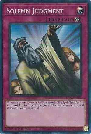 Solemn Judgment - RA02-EN075 - Prismatic Collector's Rare - 1st Edition