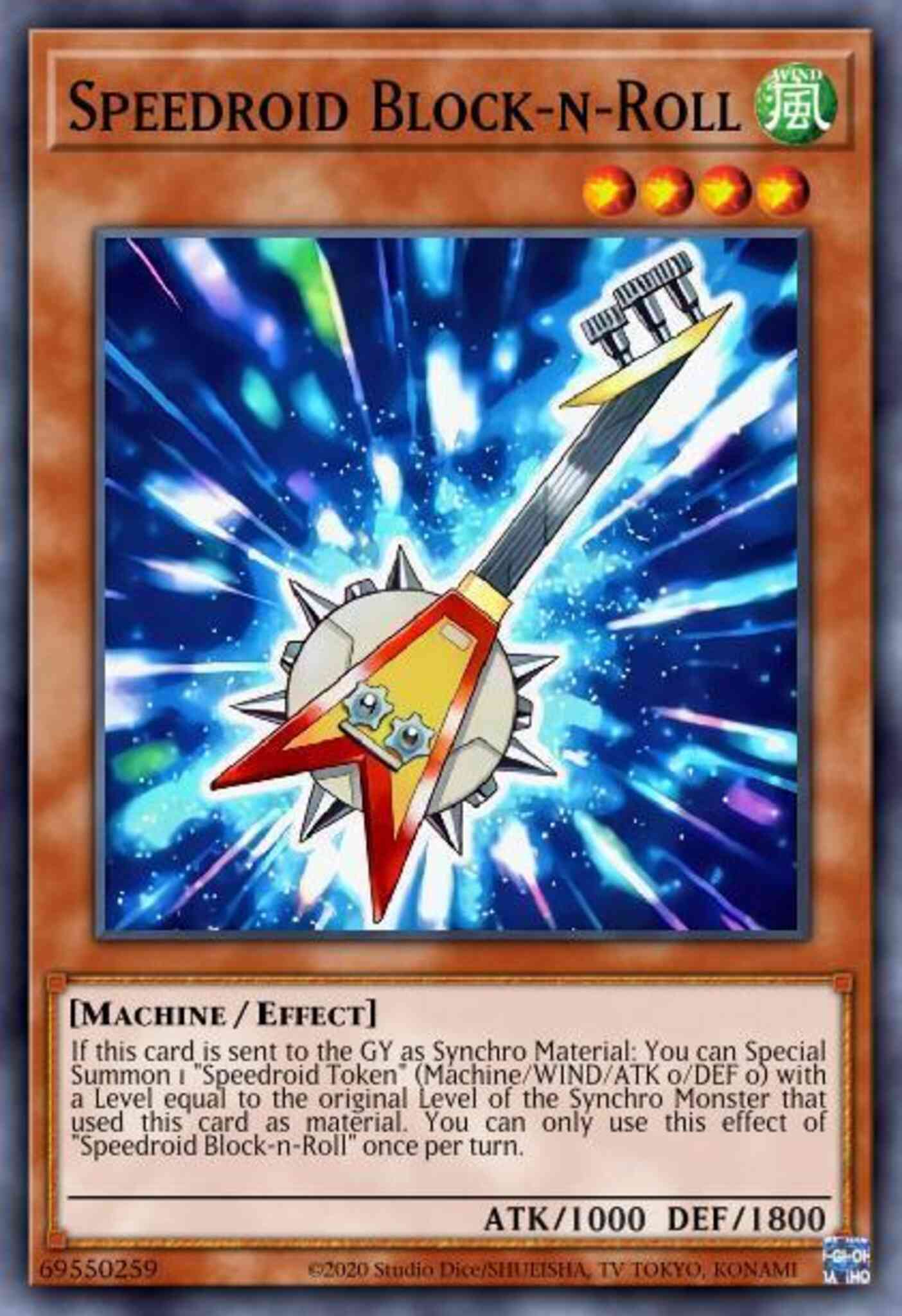 Speedroid Block-n-Roll - ROTD-EN089 - Super Rare - 1st Edition