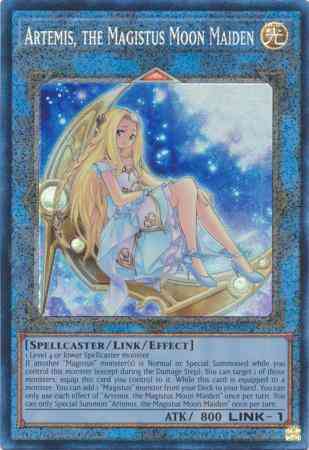 Artemis, the Magistus Moon Maiden - RA01-EN049 - Prismatic Collector's Rare - 1st Edition