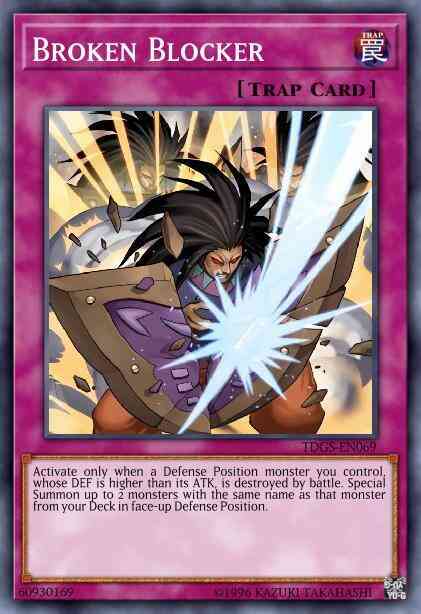 Broken Blocker - TDGS-EN069 - Super Rare - 1st Edition
