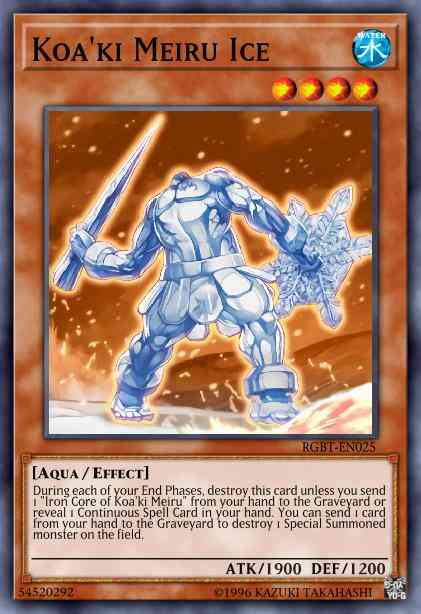 Koa'ki Meiru Ice - RGBT-EN025 - Rare - 1st Edition