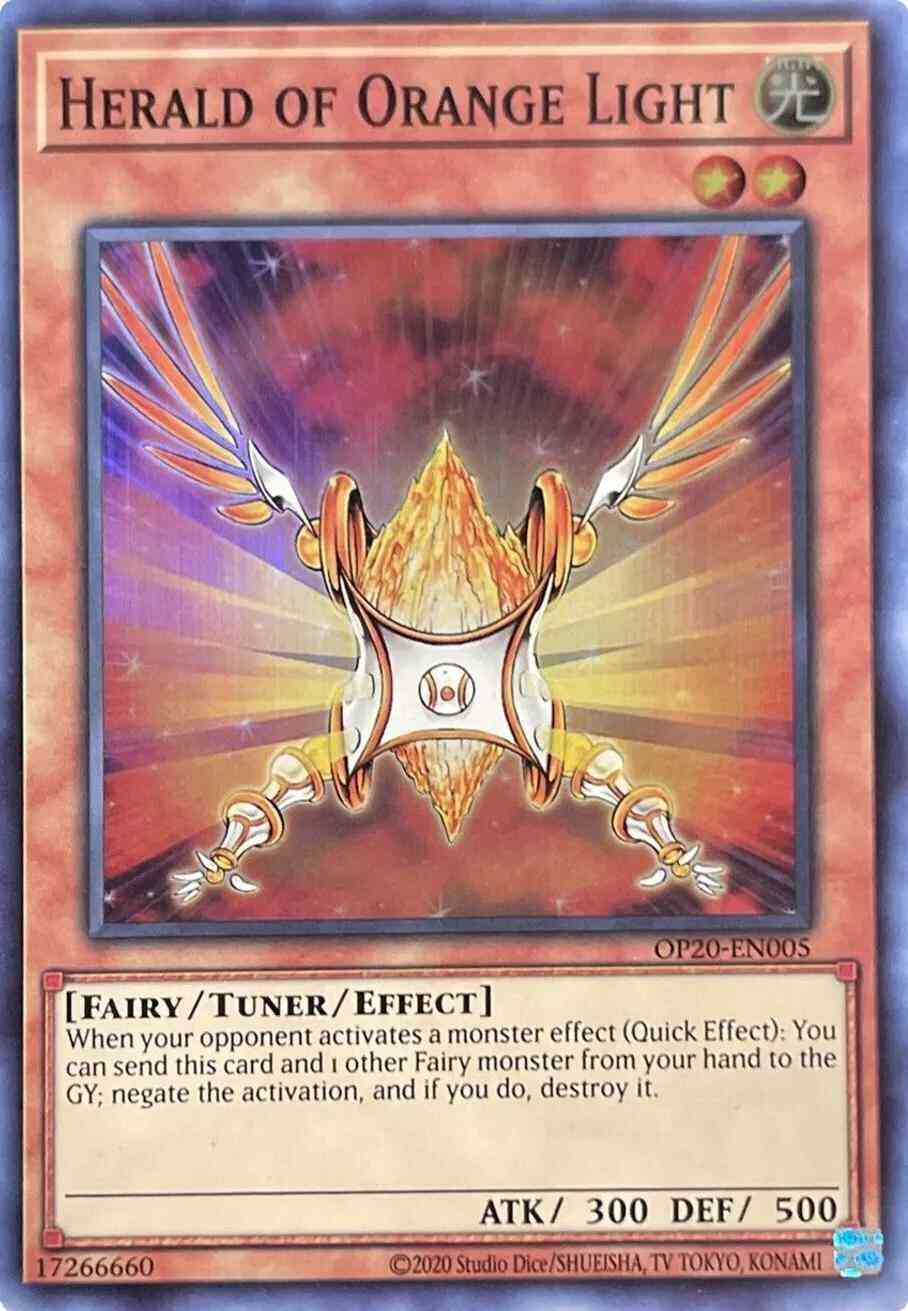 Herald of Orange Light - OP20-EN005 - Super Rare - Unlimited