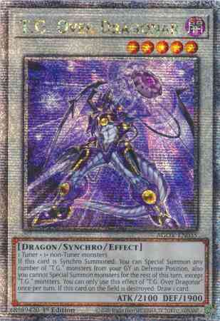 T.G. Over Dragonar - AGOV-EN035 - Quarter Century Secret Rare - 1st Edition