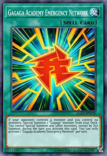 Gagaga Academy Emergency Network - PGLD-EN028 - Gold Secret Rare - 1st Edition