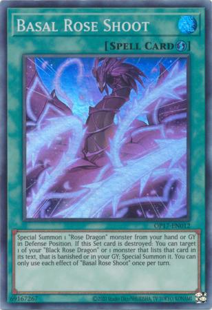 Basal Rose Shoot - OP17-EN012 - Super Rare - Unlimited