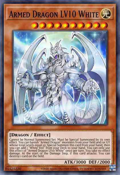 Armed Dragon LV10 White - BLVO-EN005 - Ultra Rare - 1st Edition