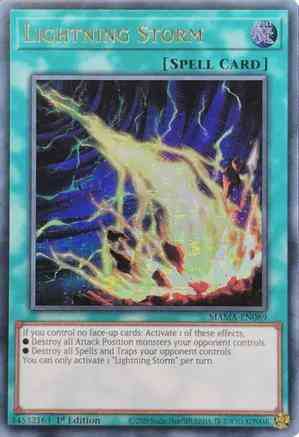 Lightning Storm - MAMA-EN089 - Pharaoh Ultra Rare - 1st Edition