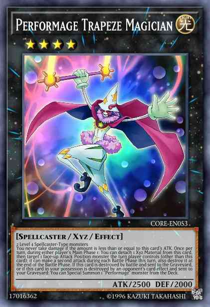 Performage Trapeze Magician - CORE-EN053 - Rare - 1st Edition