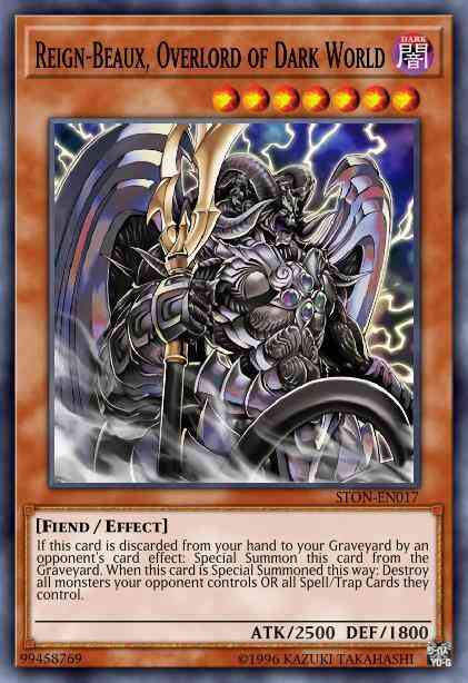Reign-Beaux, Overlord of Dark World - STON-EN017 - Ultra Rare - Unlimited