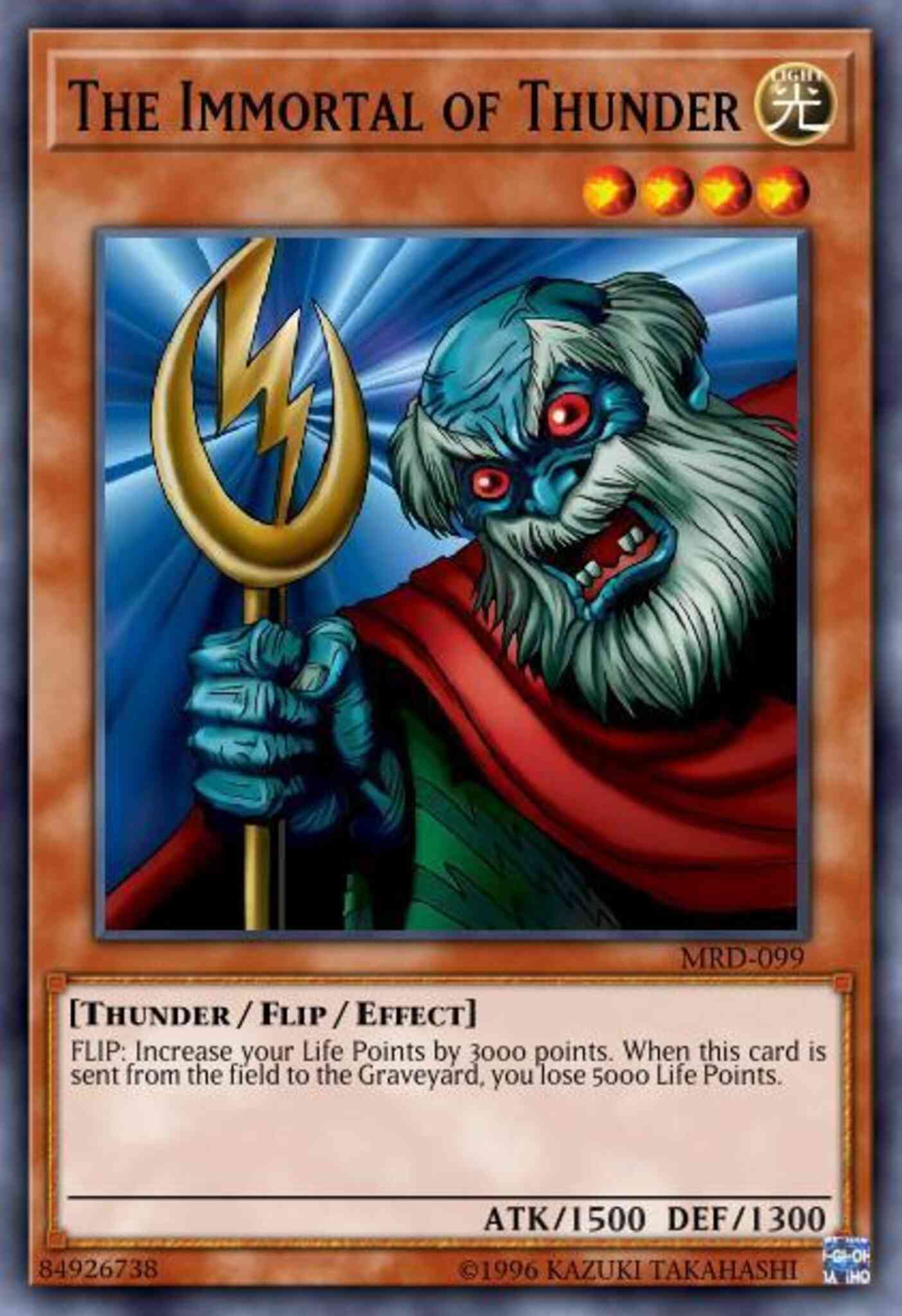 The Immortal of Thunder - MRD-099 - Common - Unlimited