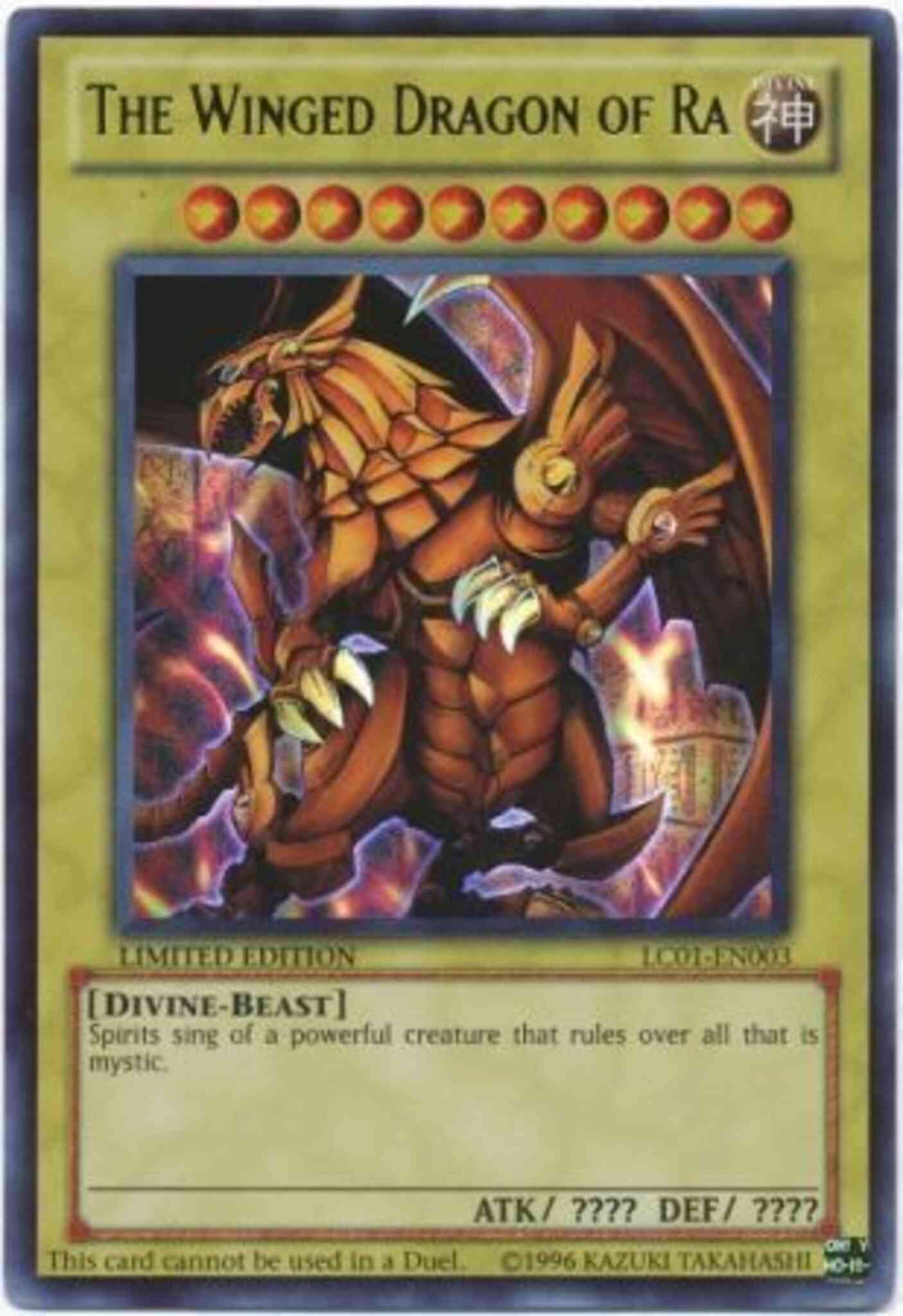 The Winged Dragon of Ra - LC01-EN003 - Ultra Rare - Limited