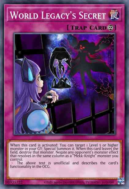 World Legacy's Secret - MP18-EN218 - Ultra Rare - 1st Edition