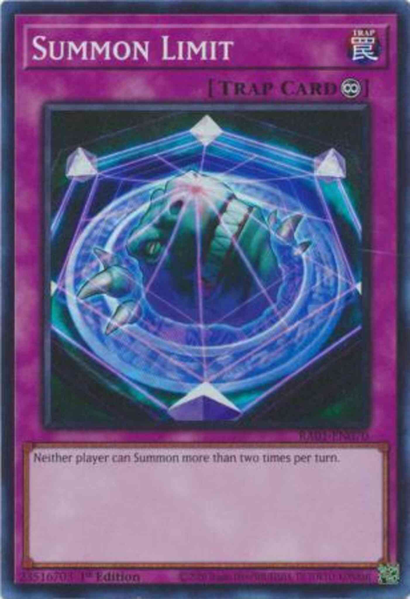 Summon Limit - RA01-EN070 - Super Rare - 1st Edition