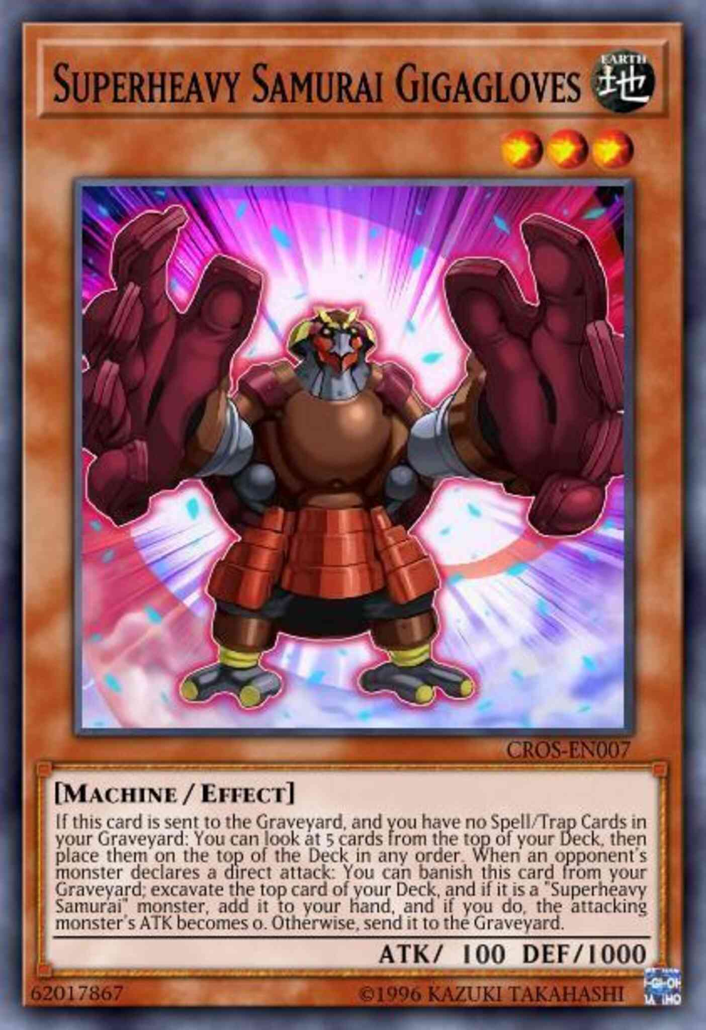 Superheavy Samurai Gigagloves - SP17-EN010 - Starfoil Rare - 1st Edition