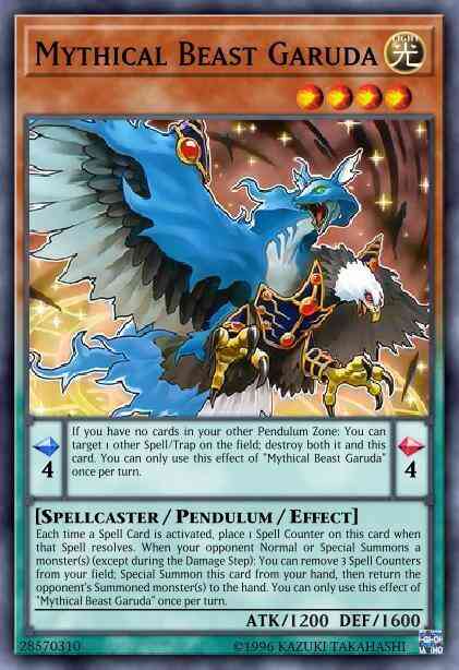 Mythical Beast Garuda - EXFO-EN023 - Ultra Rare - 1st Edition