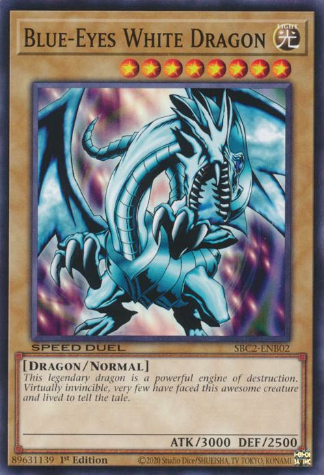 Blue-Eyes White Dragon - SBC2-ENB02 - Common - 1st Edition
