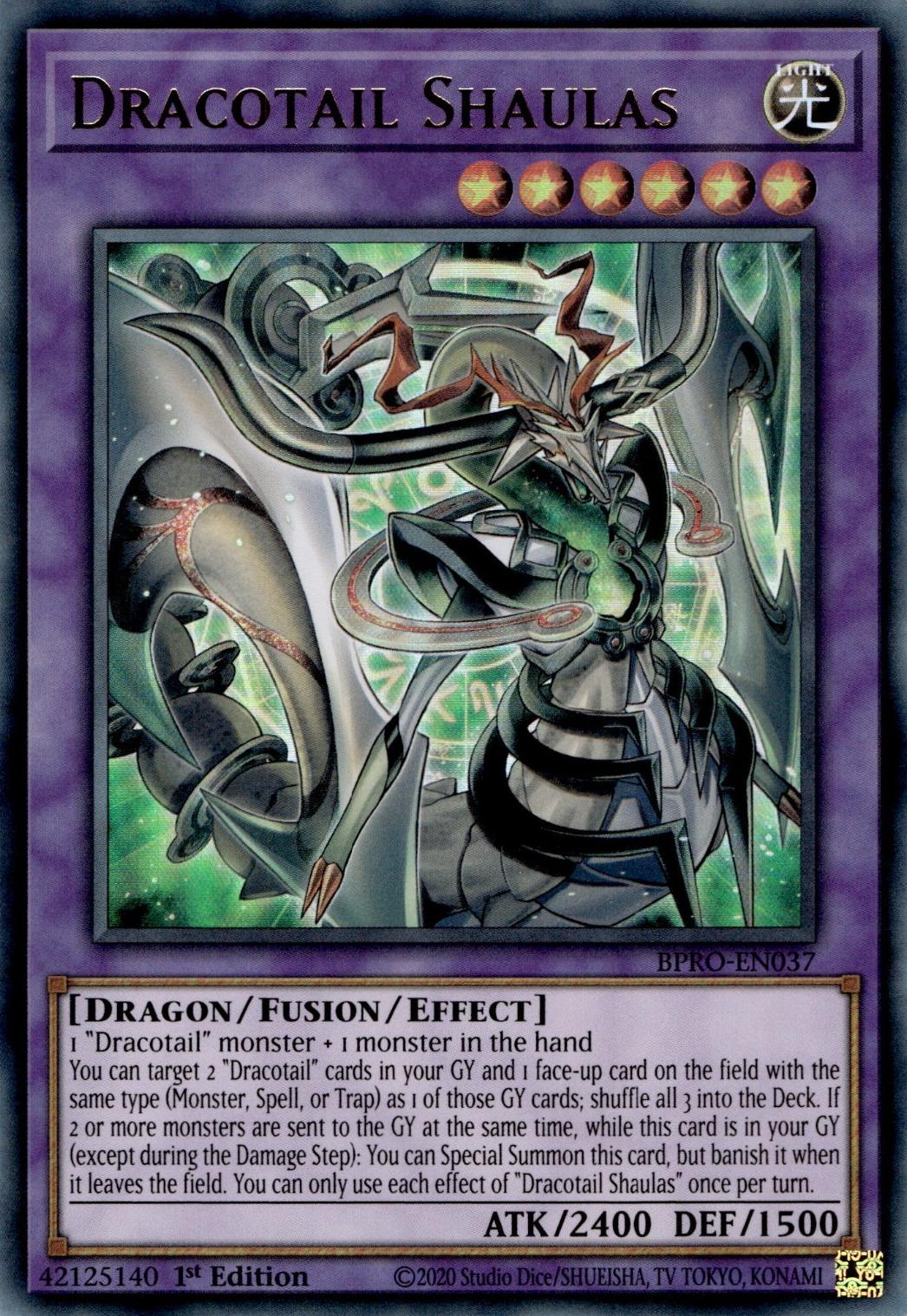 Dracotail Shaulas - BPRO-EN037 - Ultra Rare - 1st Edition