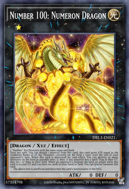 Number 100: Numeron Dragon (Purple) - DLCS-EN117 - Ultra Rare - 1st Edition