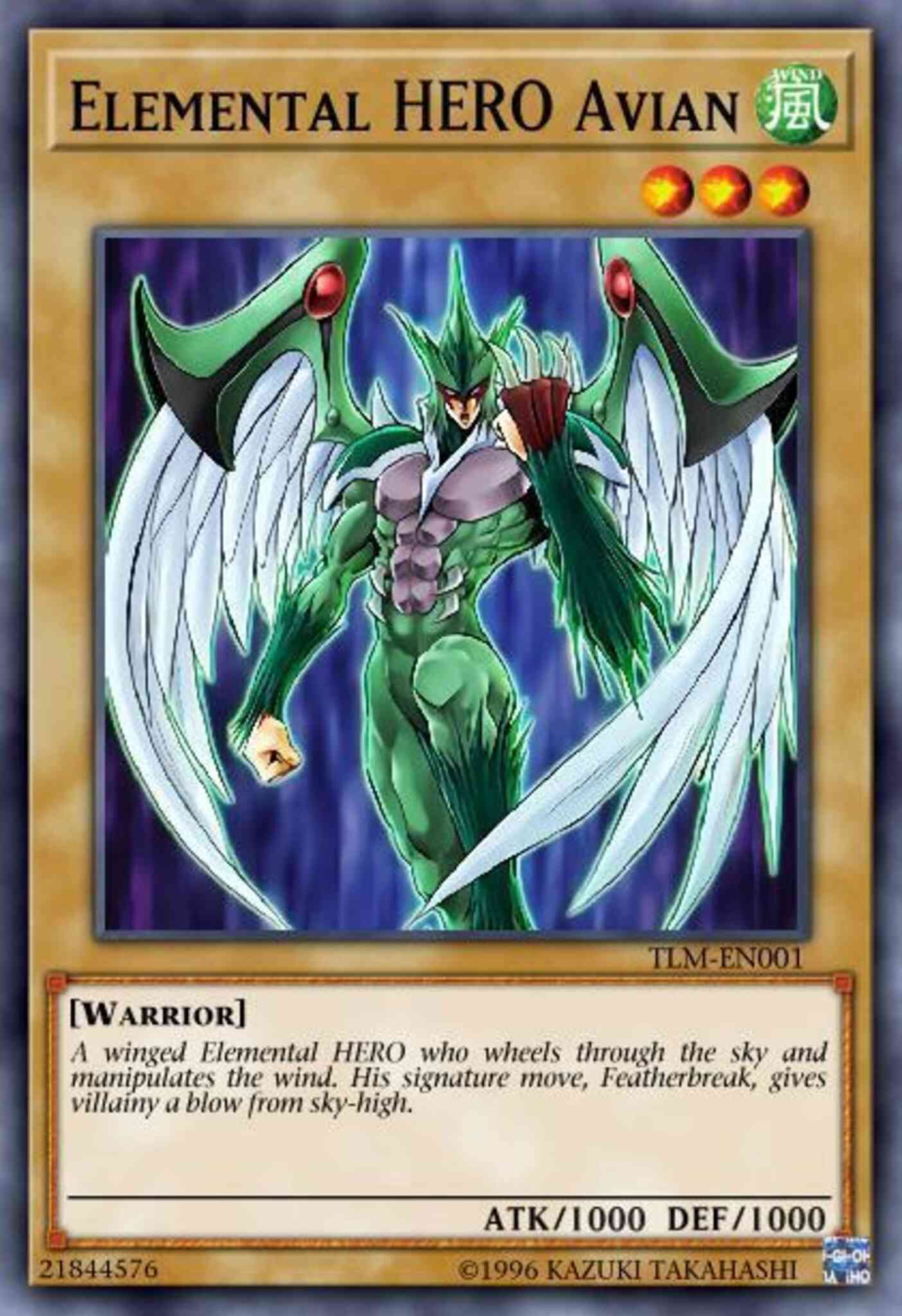 Elemental HERO Avian - LCGX-EN002 - Secret Rare - Unlimited