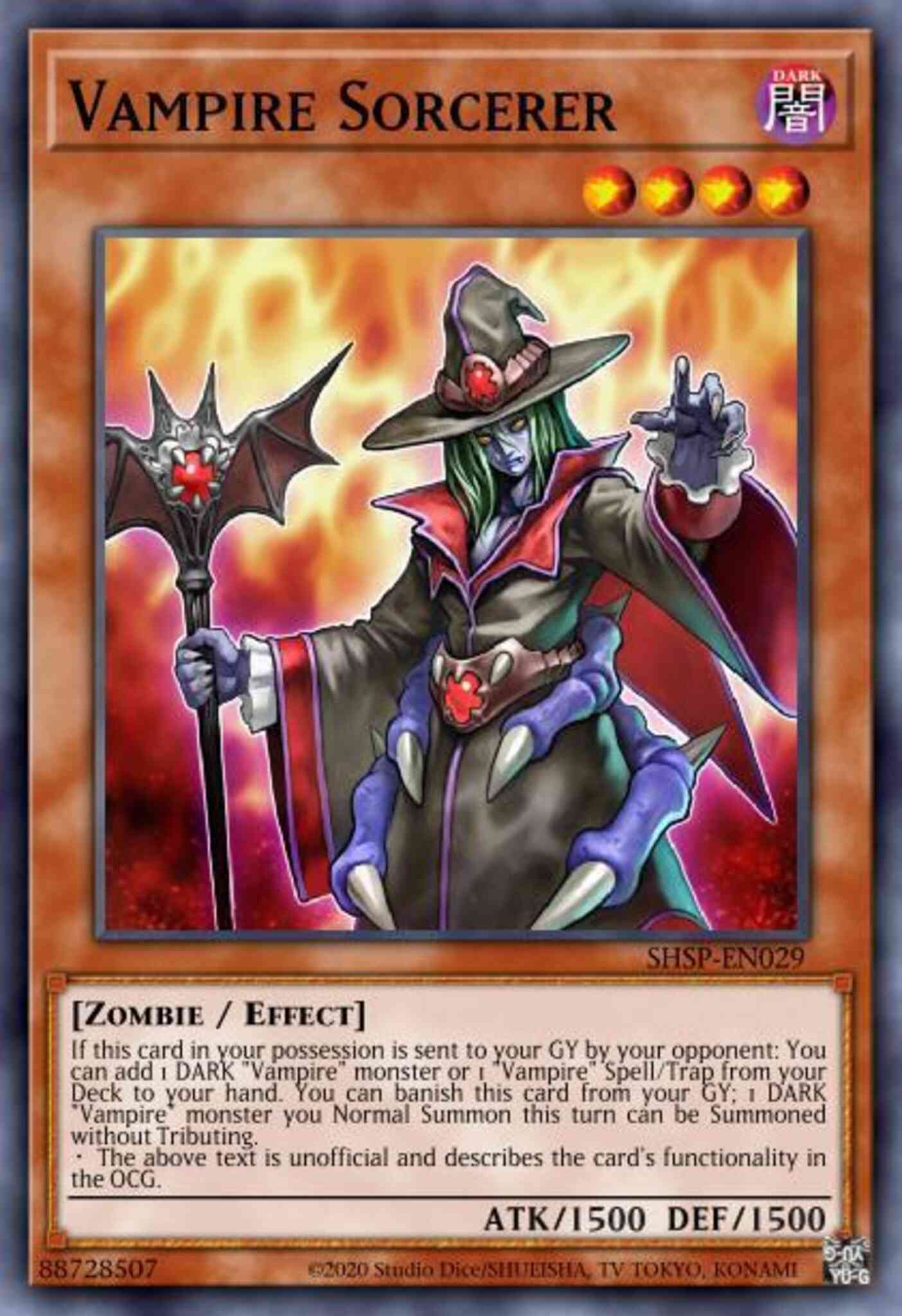 Vampire Sorcerer - SHSP-EN029 - Ultra Rare - Unlimited