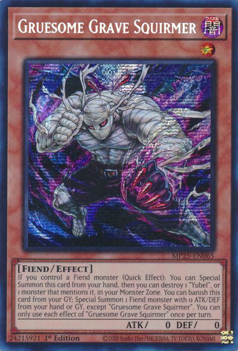 Gruesome Grave Squirmer - MP25-EN065 - Prismatic Secret Rare - 1st Edition