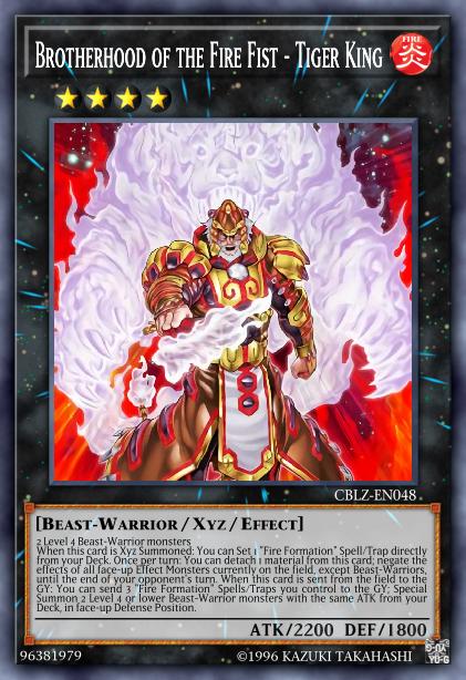 Brotherhood of the Fire Fist - Tiger King - FIGA-EN027 - Super Rare - 1st Edition