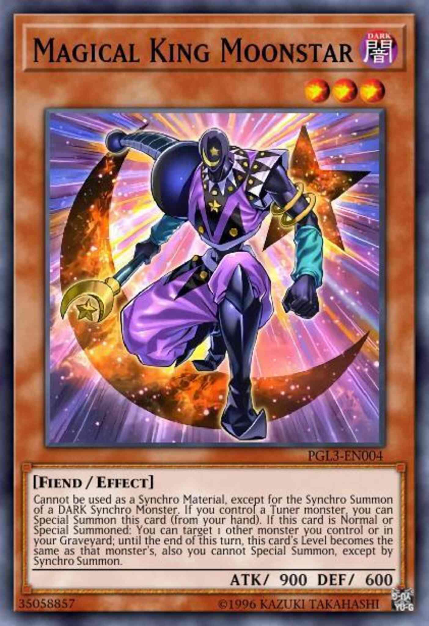 Magical King Moonstar - PGL3-EN004 - Gold Secret Rare - 1st Edition