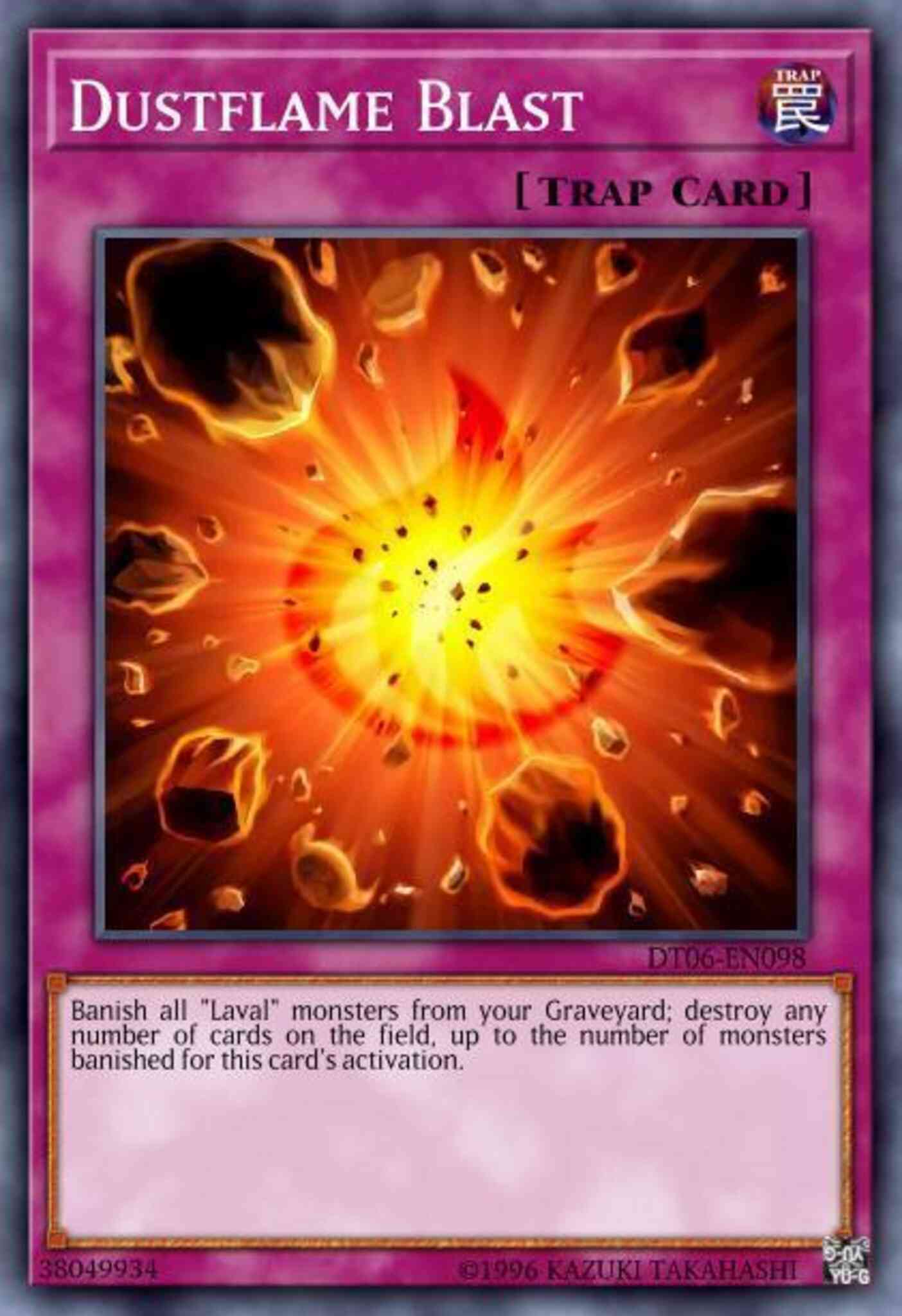 Dustflame Blast - DT06-EN098 - Duel Terminal Normal Parallel Rare - Duel Terminal