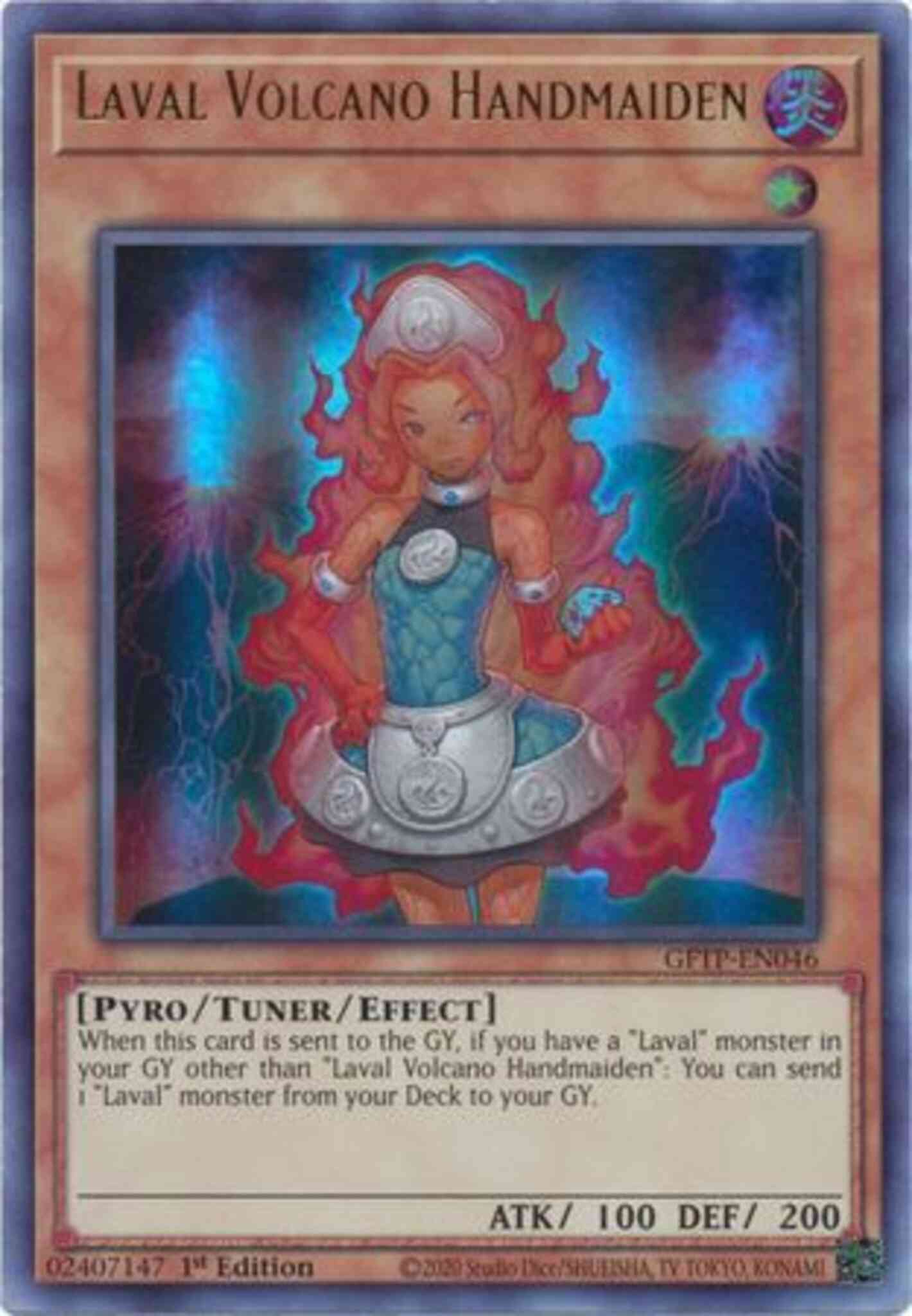 Laval Volcano Handmaiden - GFTP-EN046 - Ultra Rare - 1st Edition