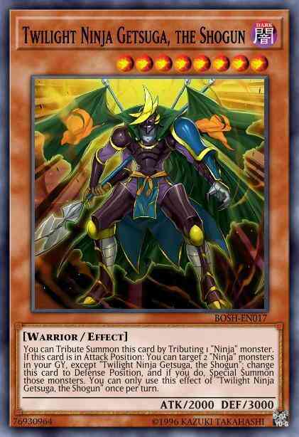 Twilight Ninja Getsuga, the Shogun - MP16-EN188 - Rare - 1st Edition