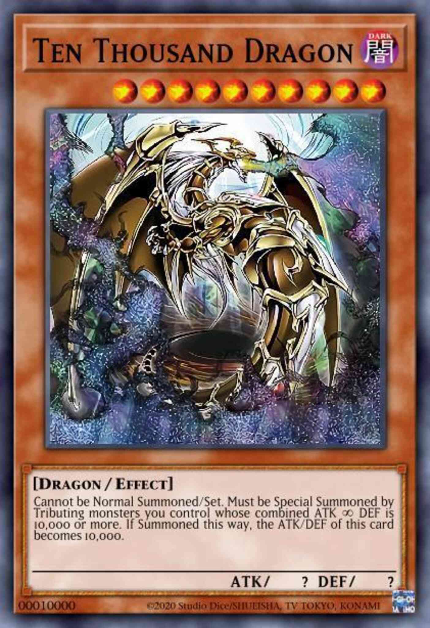 Ten Thousand Dragon - BLAR-EN10K - 10000 Secret Rare - 1st Edition