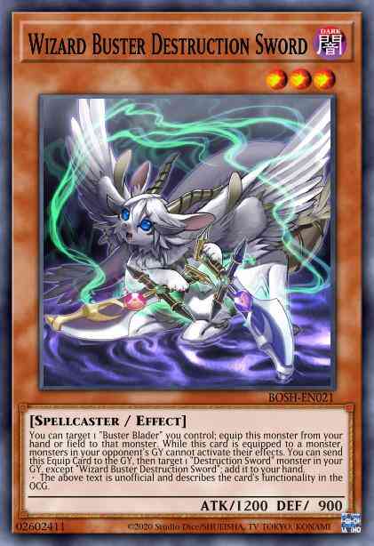 Wizard Buster Destruction Sword - BOSH-EN021 - Common - 1st Edition